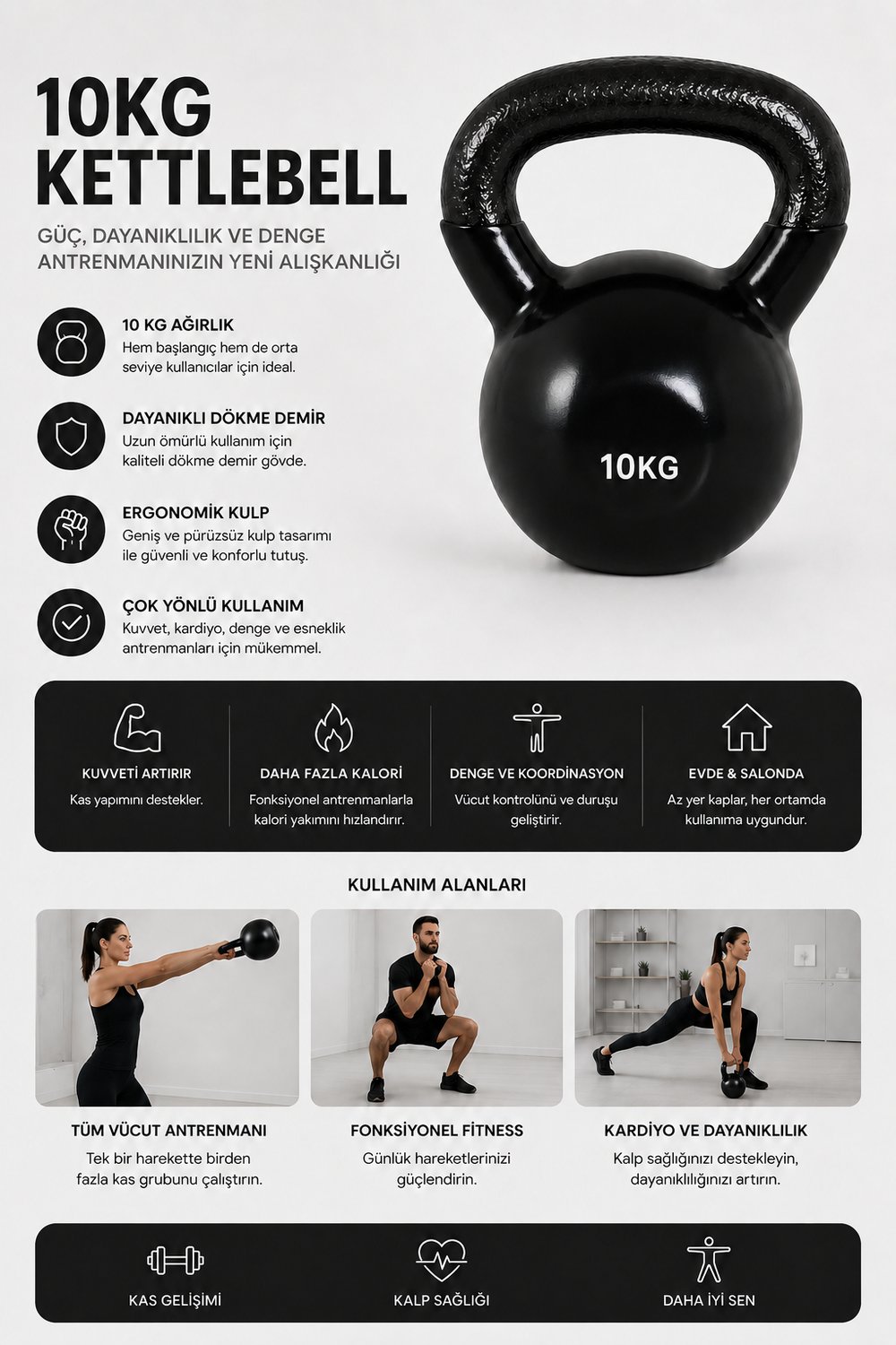 Voltrike Avs Kettlebell 10kg