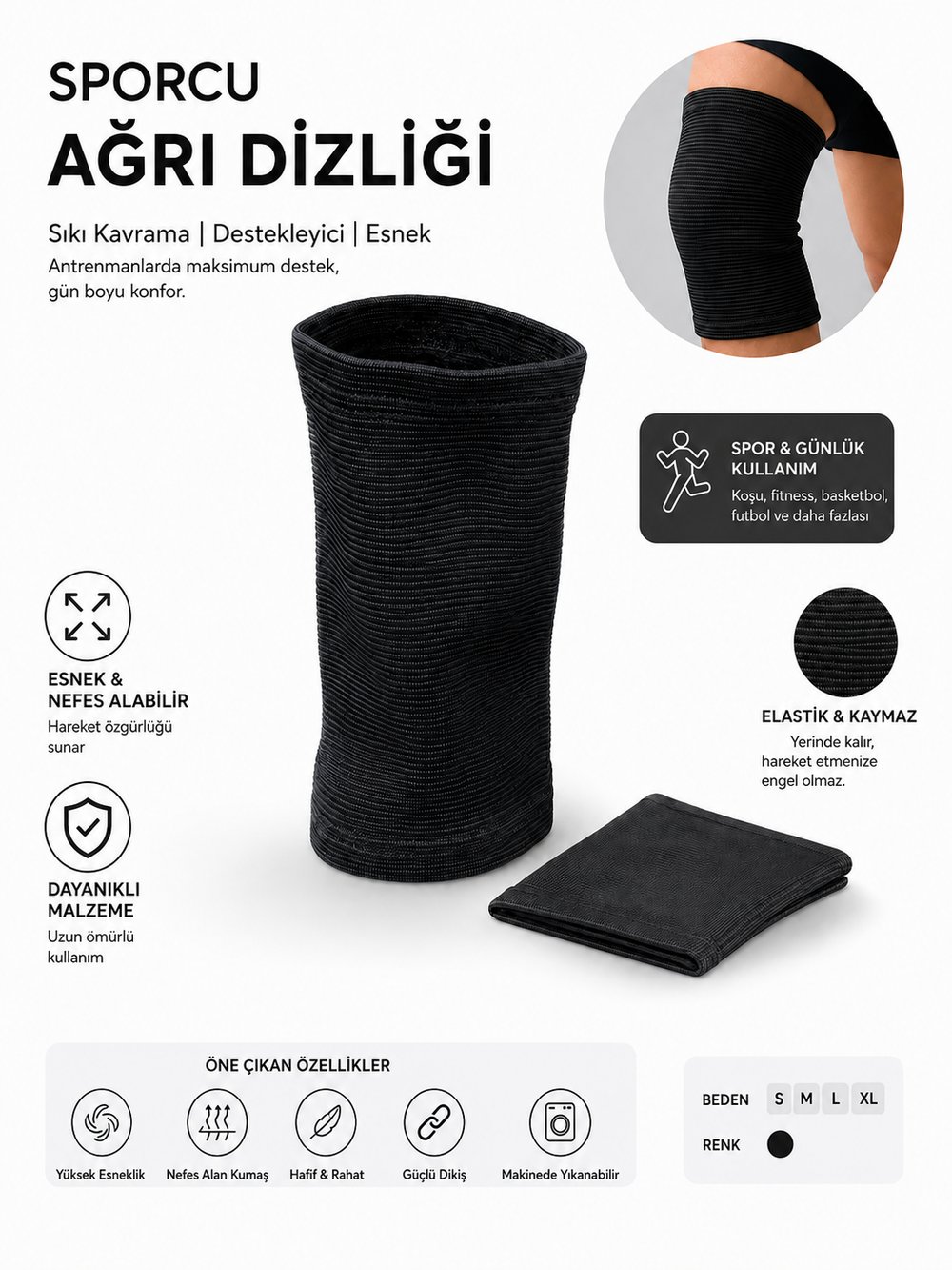 Voltrike Fitness - Spor Ağrı Dizliği