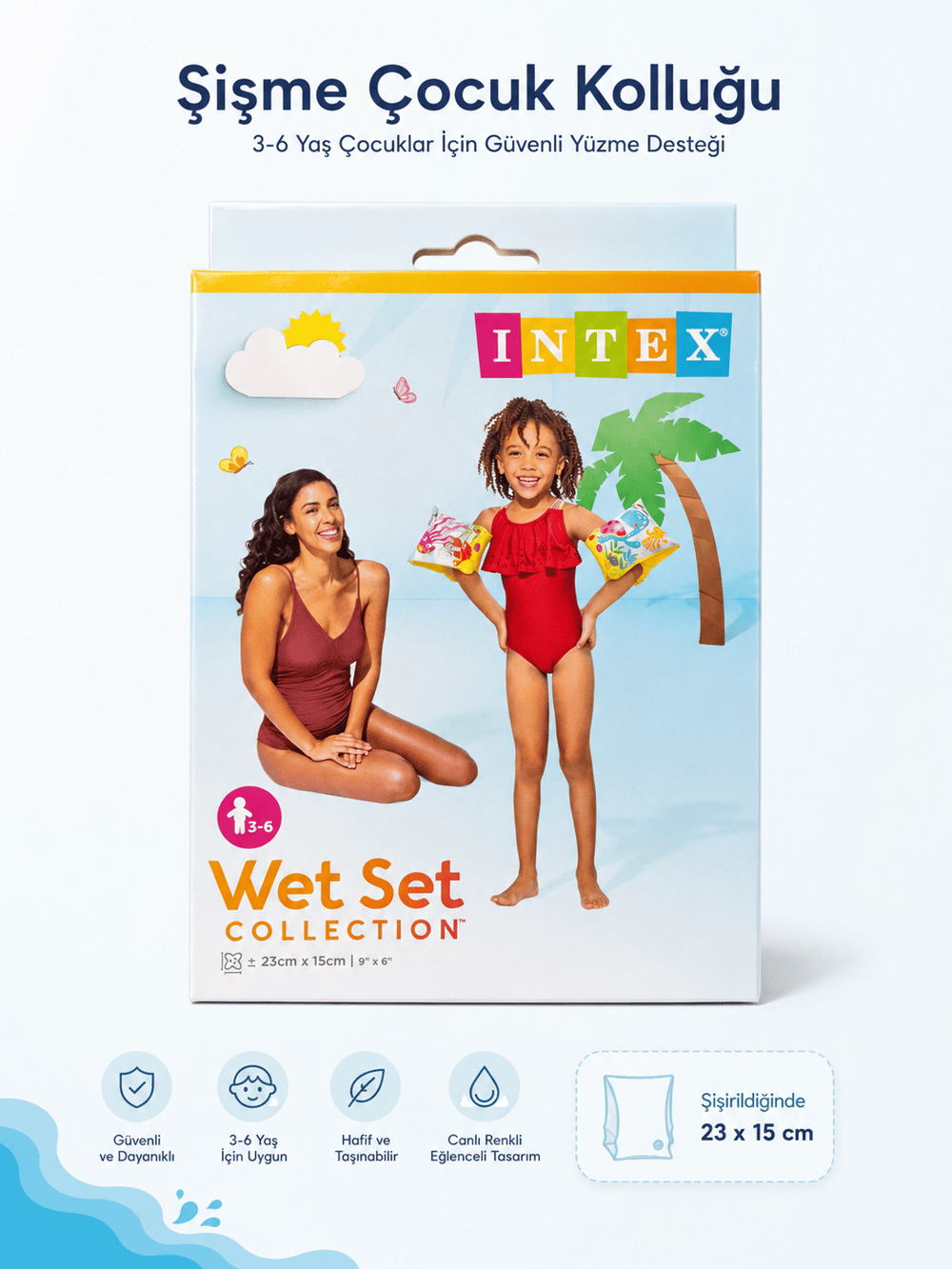 Voltrike Intex Desenli Kolluk 23x15 cm