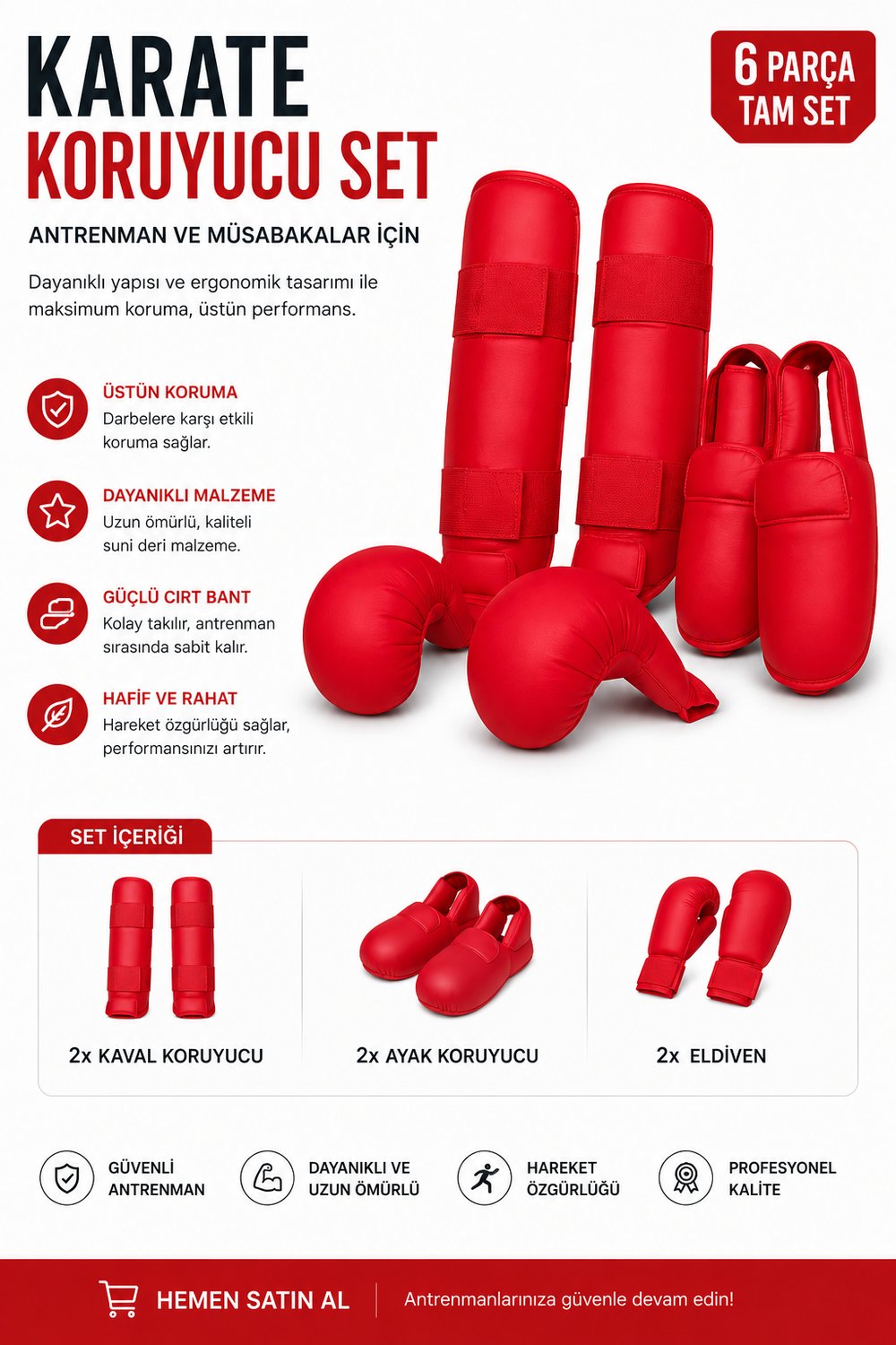 Voltrike Karate Seti Kırmızı