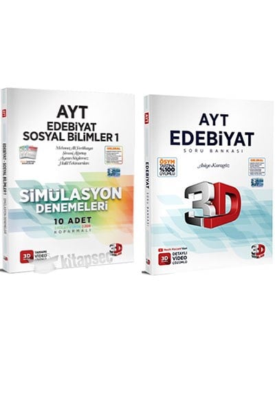 3D Yayınları AYT Edebiyat Sosyal Bilimler Simülasyon Denemeleri