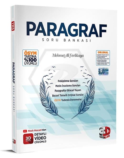 3D Yayınları Paragraf Konu Özetli Soru Bankası