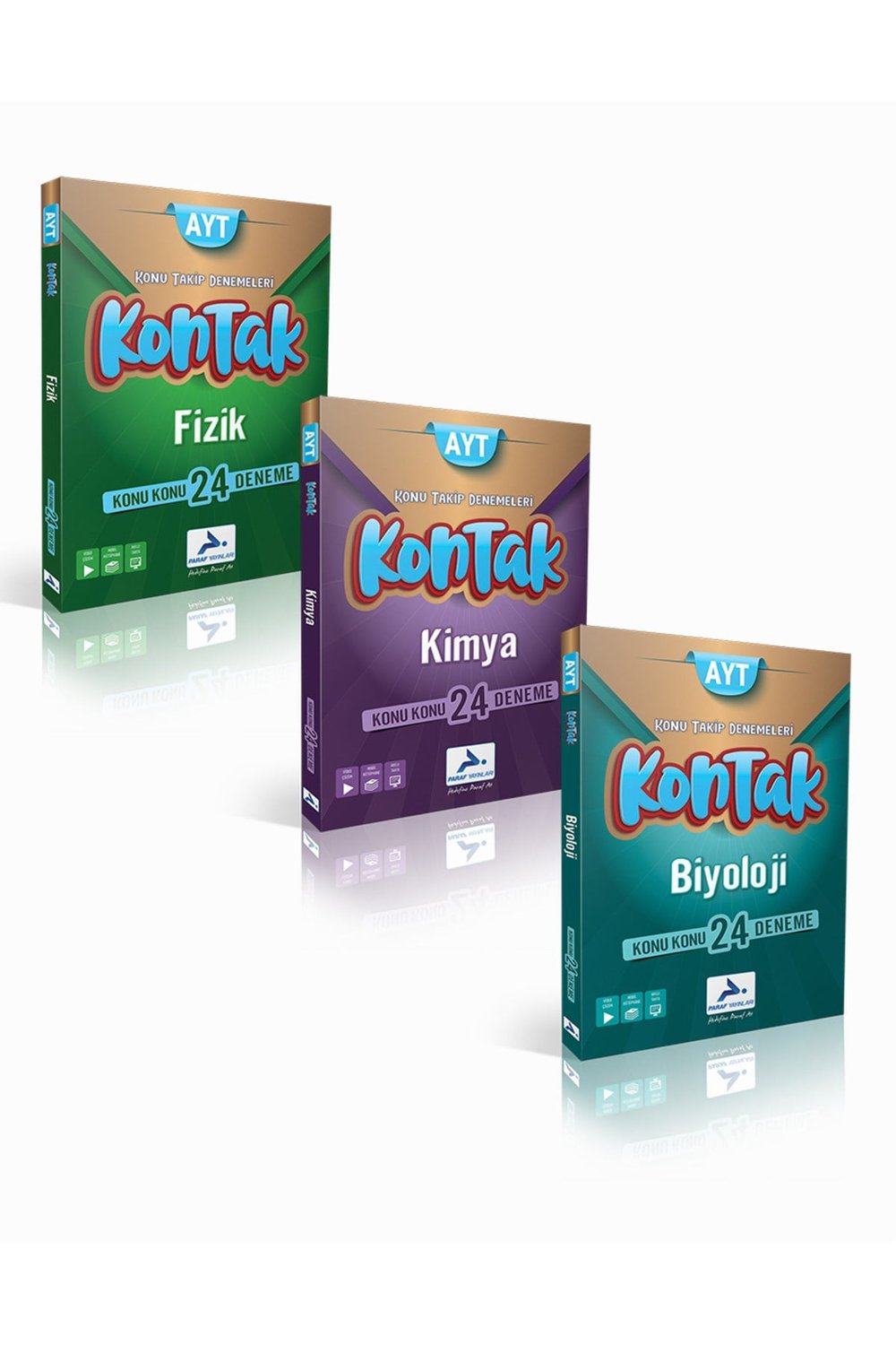 Ayt Fizik, Kimya, Biyoloji Kontak Deneme (3 Kitap)