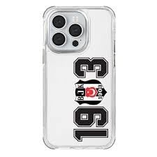 Beşiktaş 1903 Şeffaf iPhone 14 Pro Telefon Kılıfı