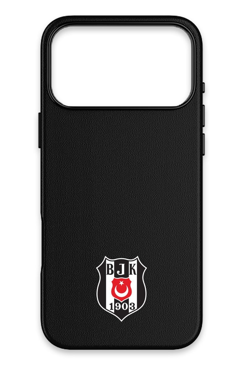 Beşiktaş Arma Siyah Silikon iPhone 17 Pro Telefon Kılıfı