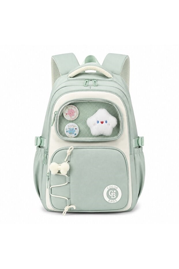 Color Bags B82 3lü Set Okul Çantası (Yeşil) 