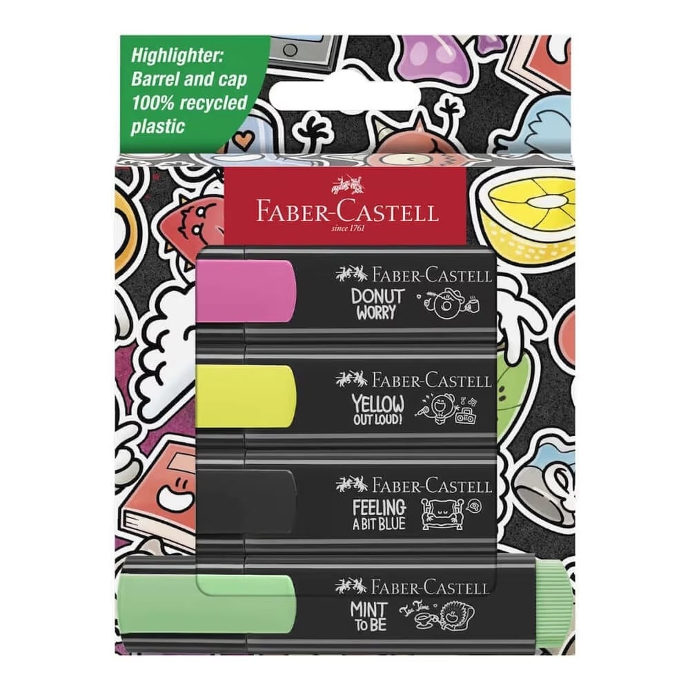 Faber-Castell Graffiti Textliner 46 4'lü Fosforlu Kalem Seti