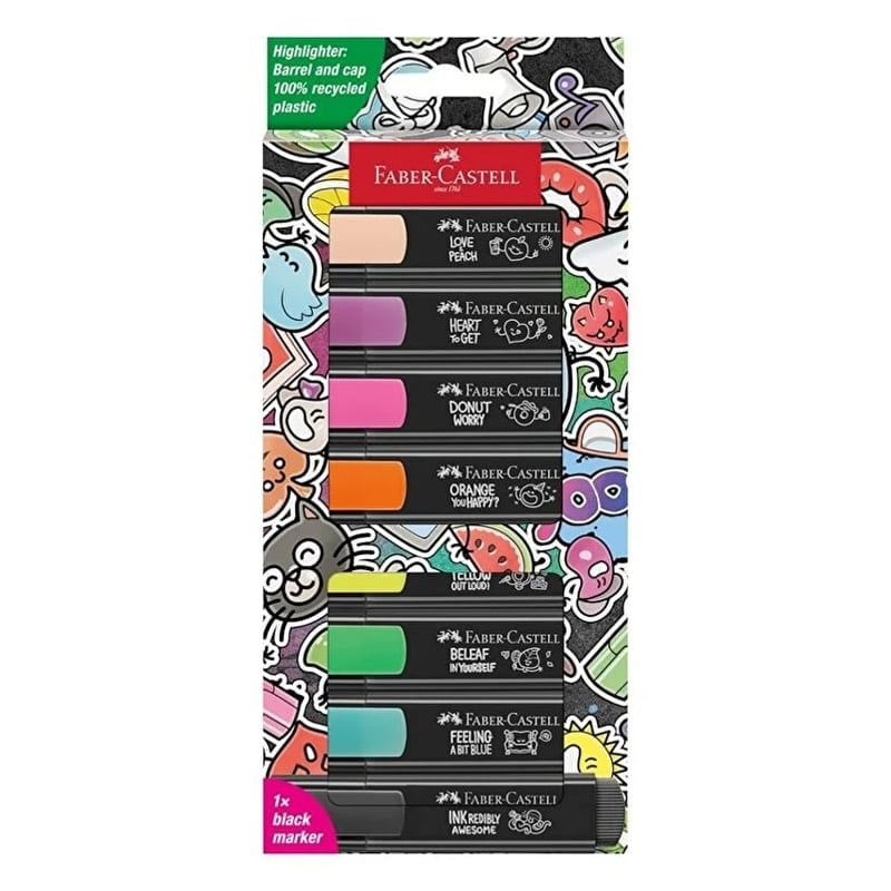 Faber-Castell Graffiti Textliner 46 8'li Fosforlu Kalem Seti