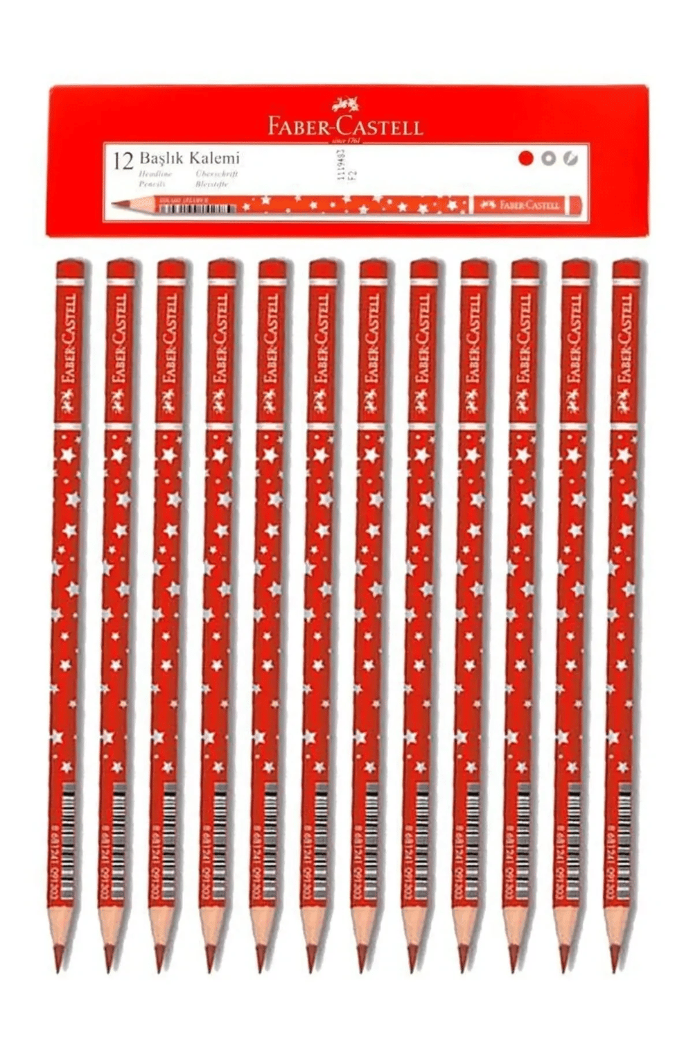 Faber-Castell Kırmızı Kalem 12'li Set