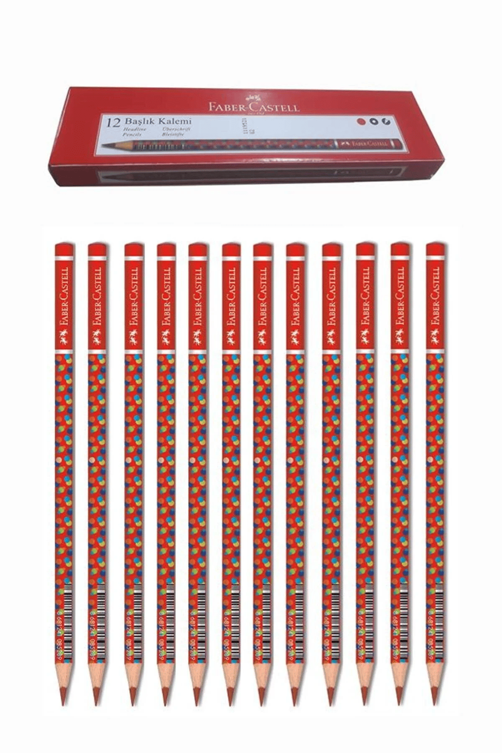 Faber-Castell Kırmızı Kalem 12'li Set