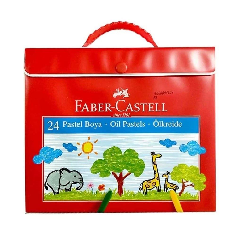 Faber-Castell Plastik Çantalı Pastel Boya 24 Renk
