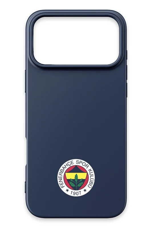 Fenerbahçe Arma Lacivert Silikon iPhone 17 Pro Max Telefon Kılıfı