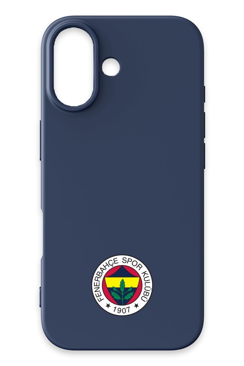 Fenerbahçe Arma Lacivert Silikon iPhone 17 Telefon Kılıfı