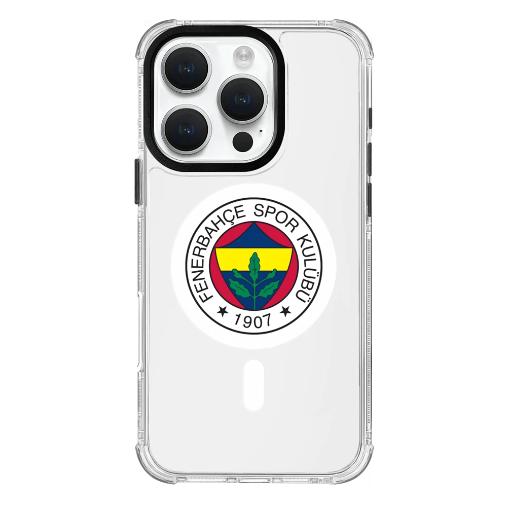 Fenerbahçe MagSafe Logo Şeffaf iPhone 16 Pro Telefon Kılıfı