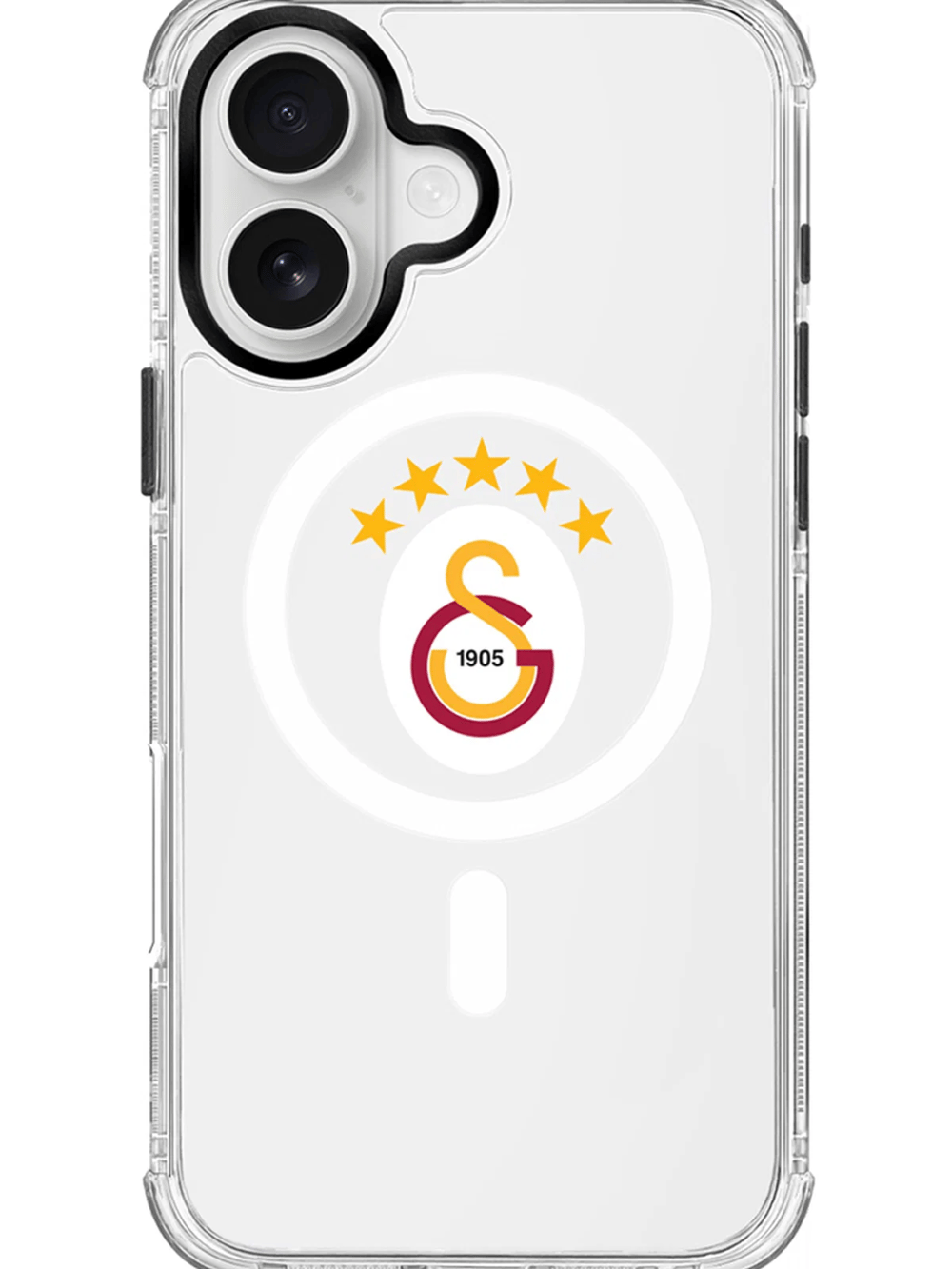 Galatasaray 5 Yıldız MagSafe iPhone 16 Telefon Kılıfı
