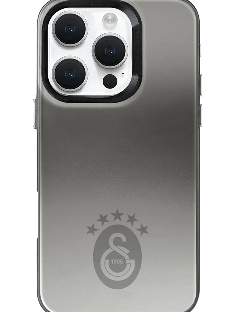 Galatasaray 5 Yıldız Tek Renk Arma Premium iPhone 16 Pro Max Telefon Kılıfı
