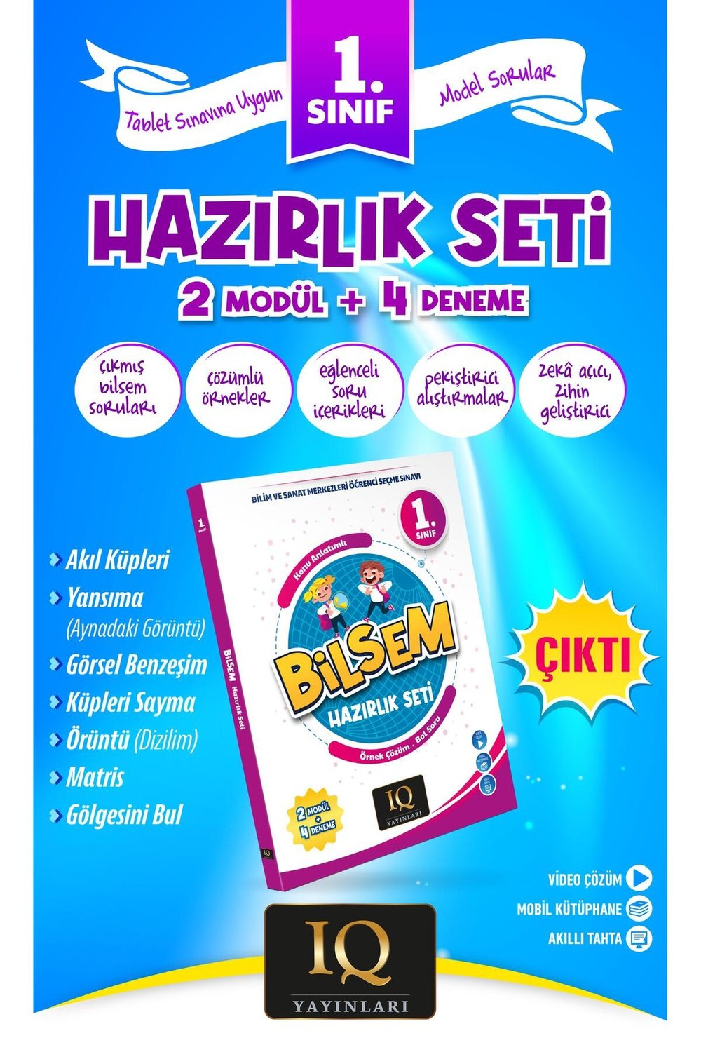 IQ Yayınları 1. Sınıf Bilsem Hazırlık Seti+ Tüm Dersler Hediyeli