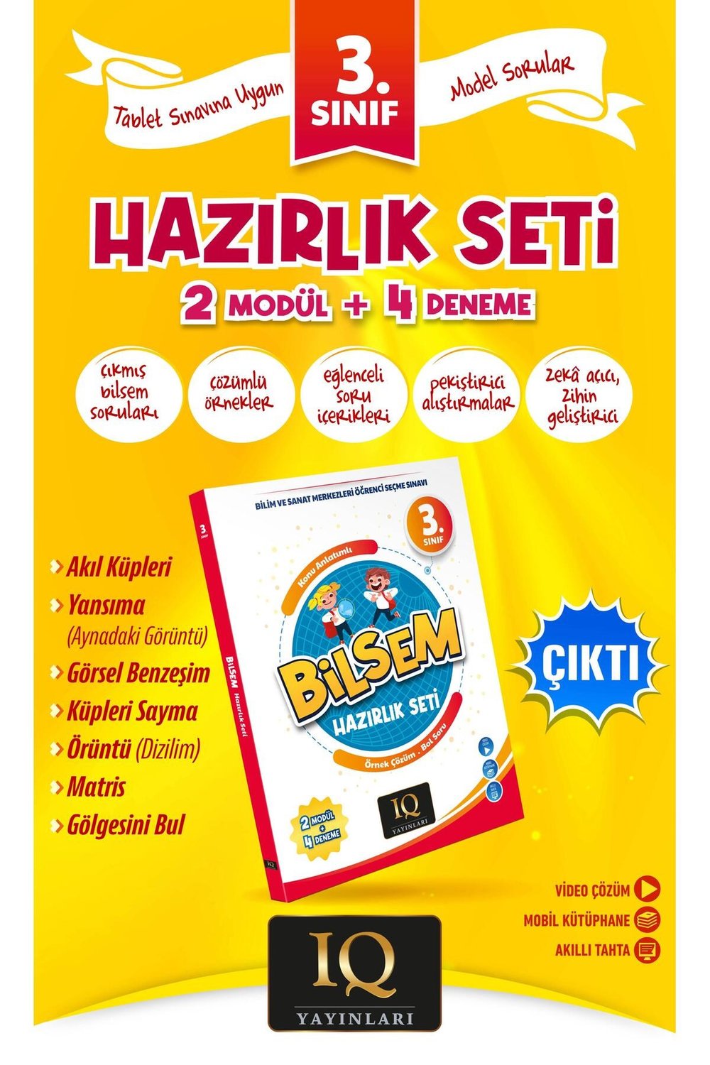 IQ Yayınları 3. Sınıf Bilsem Hazırlık Seti+ Problem Kitabı Hediyeli