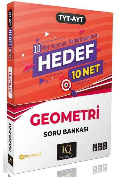 IQ Yayınları TYT AYT Geometri Hedef 10 Net Soru Bankası