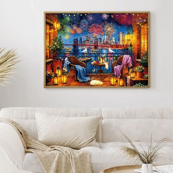 KS Games A Festival in Brooklyn Adult Puzzle 1000 Parça 48x68 cm