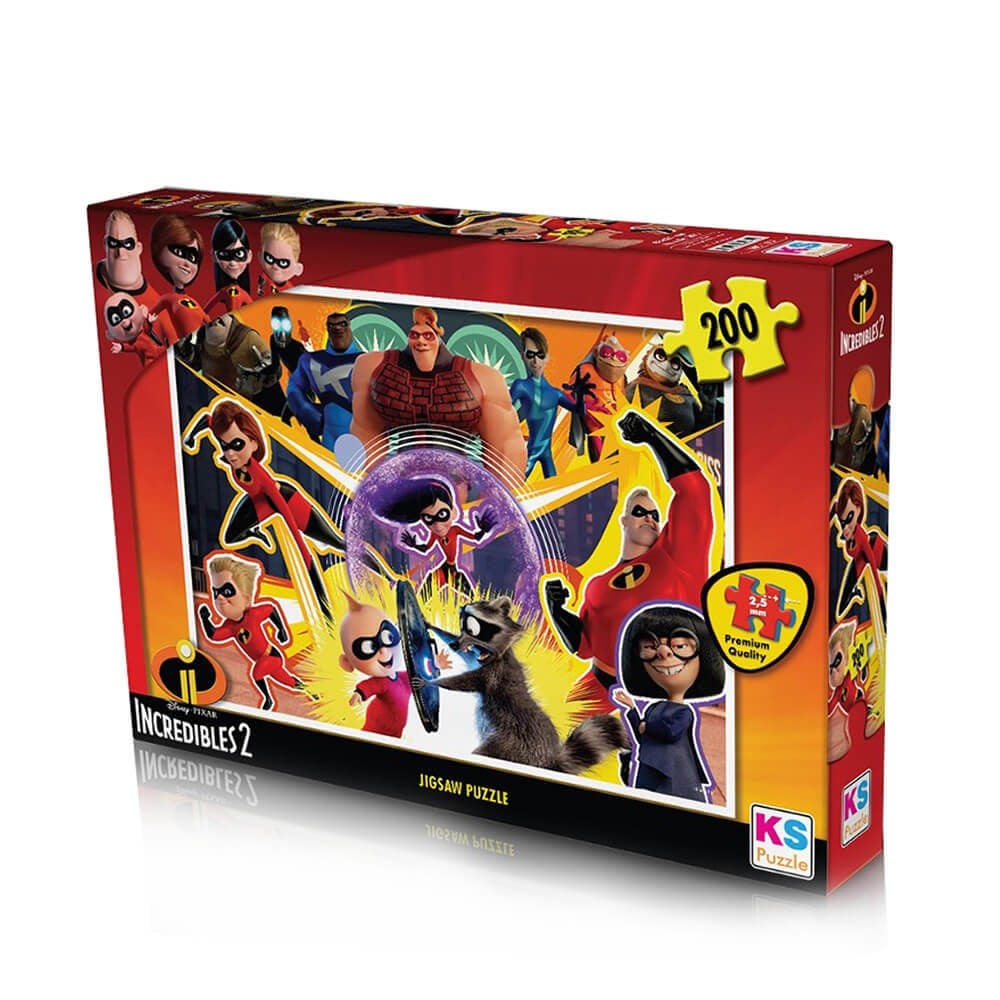 KS Games Disney Incredibles 2 Child Puzzle 200 Parça 34x48 cm