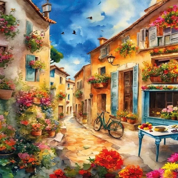 KS Games Houses Adult Puzzle 500 Parça 34x48 cm