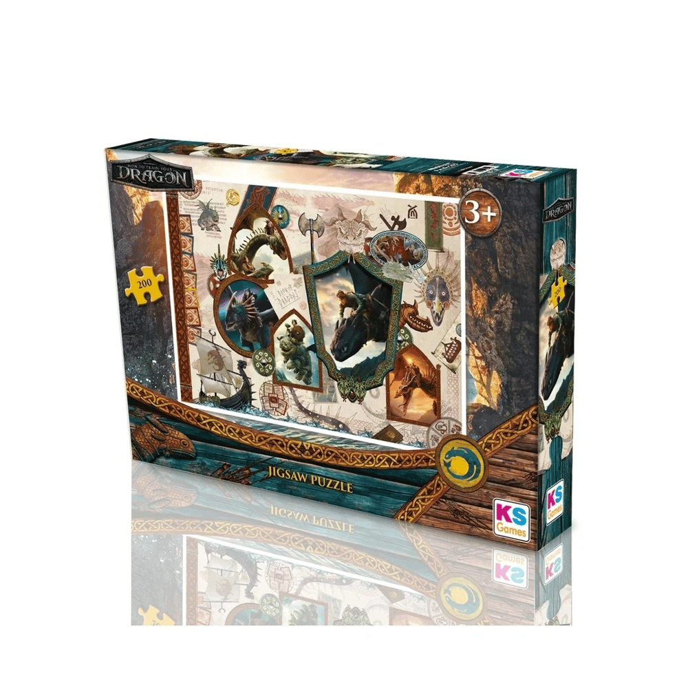 KS Games How to Train Your Dragon Child Puzzle 200 Parça 34x48 cm