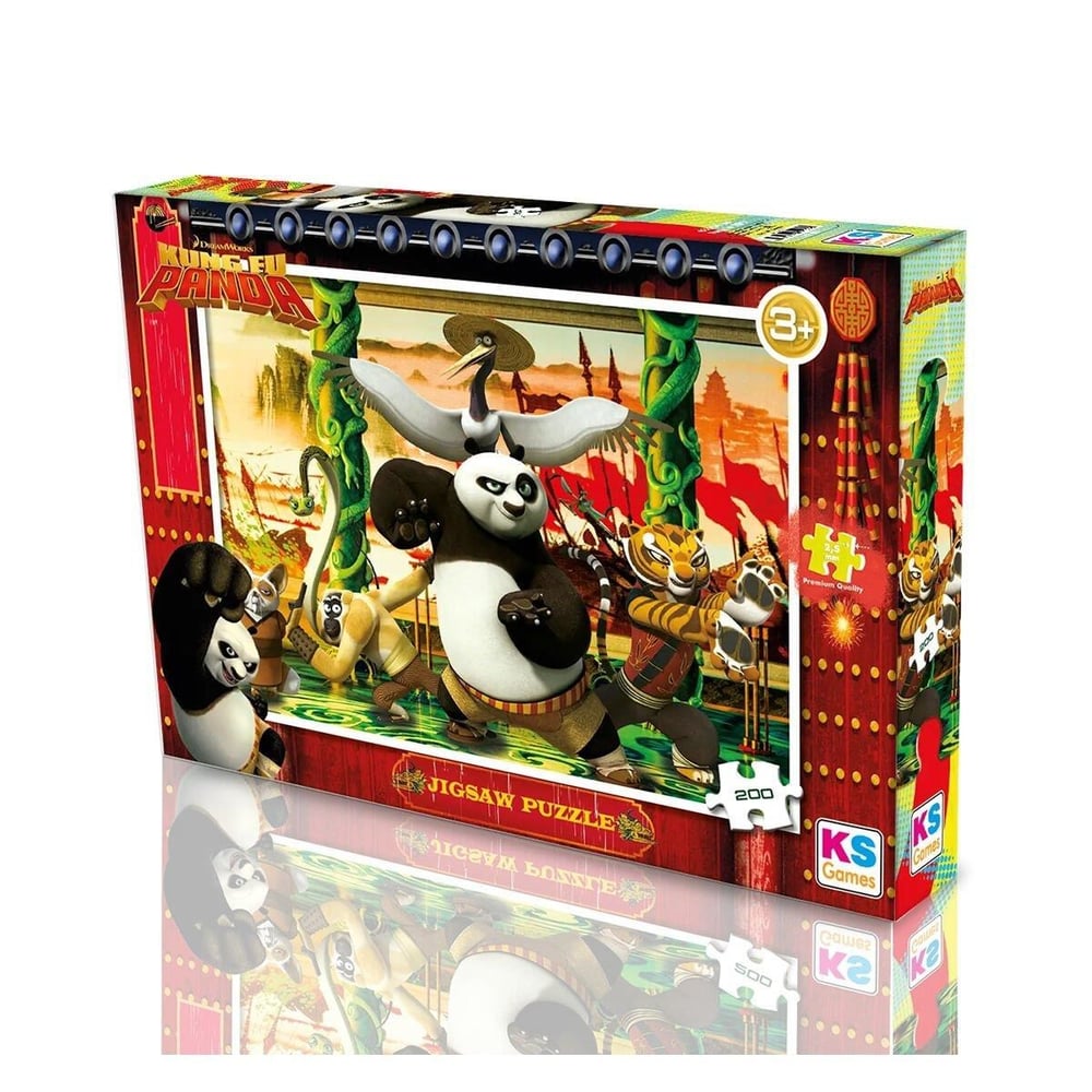 KS Games Kung Fu Panda Child Puzzle 200 Parça 34x48 cm