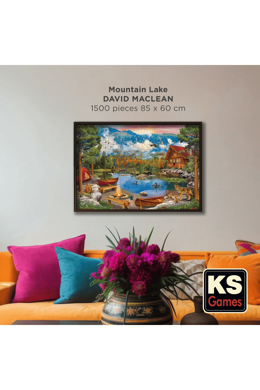 KS Games Mountain Lake Adult Puzzle 1500 Parça 85x60 cm