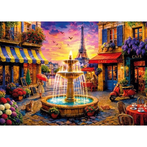 KS Games Paris Square Adult Puzzle 500 Parça 34x48 cm