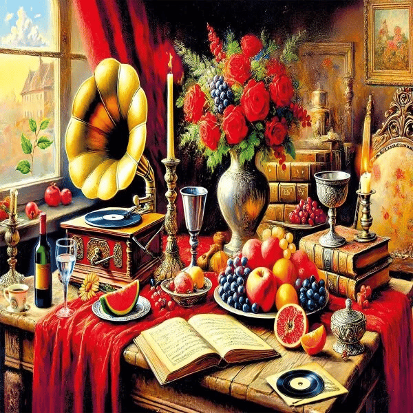 KS Games Silent Melody on a Baroque Table Adult Puzzle 1000 Parça 48x68 cm