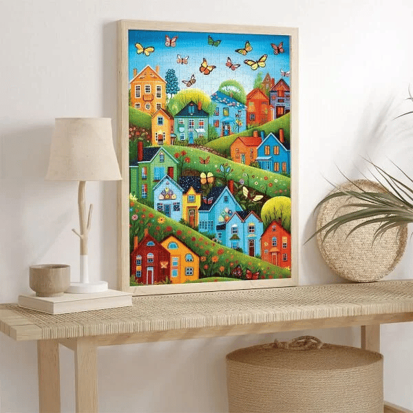 KS Games Village With Butterflies Adult Puzzle 500 Parça 34x48 cm