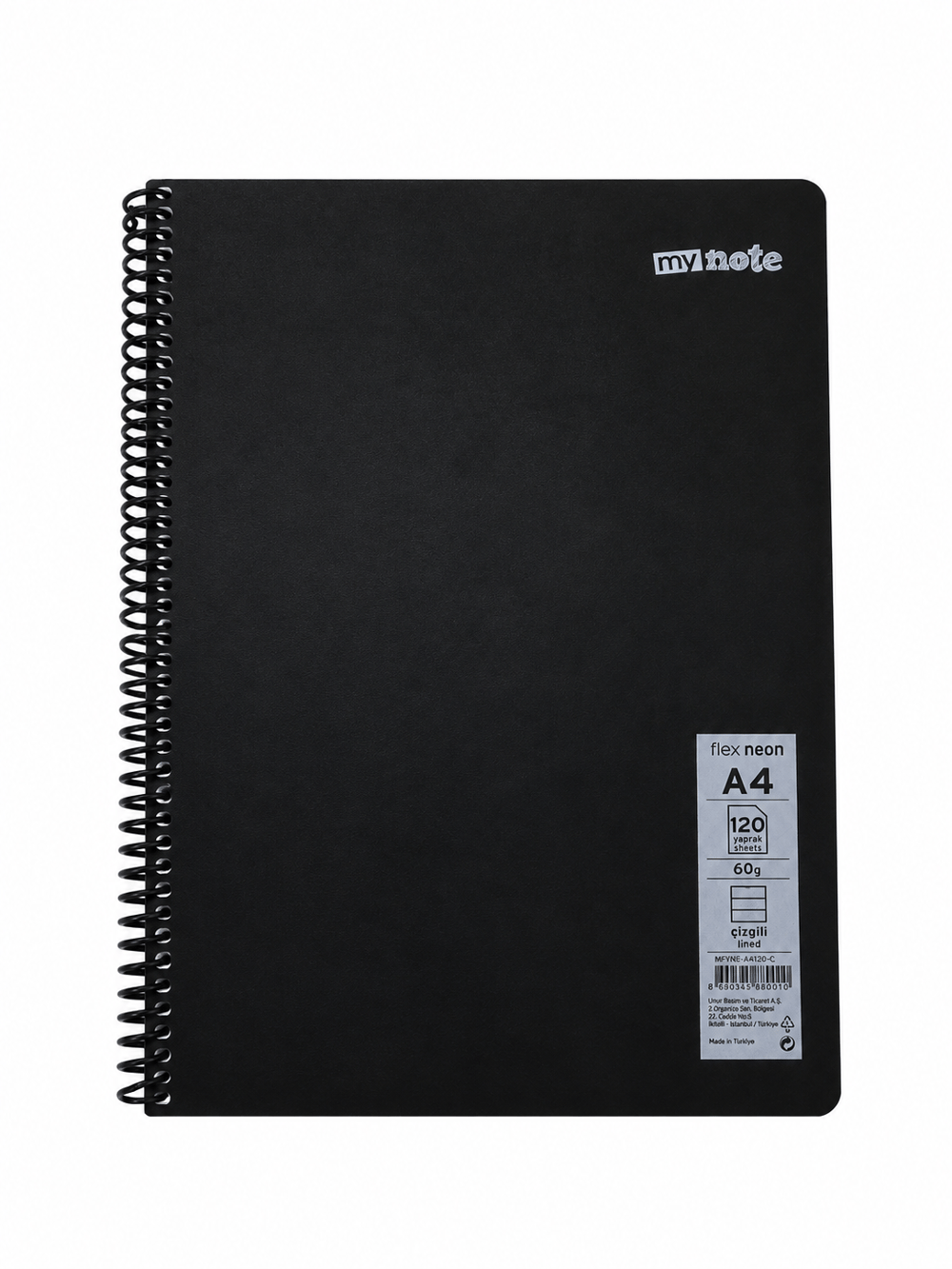 Mynote FLEX Spiralli A4 120 Yaprak Çizgili Defter