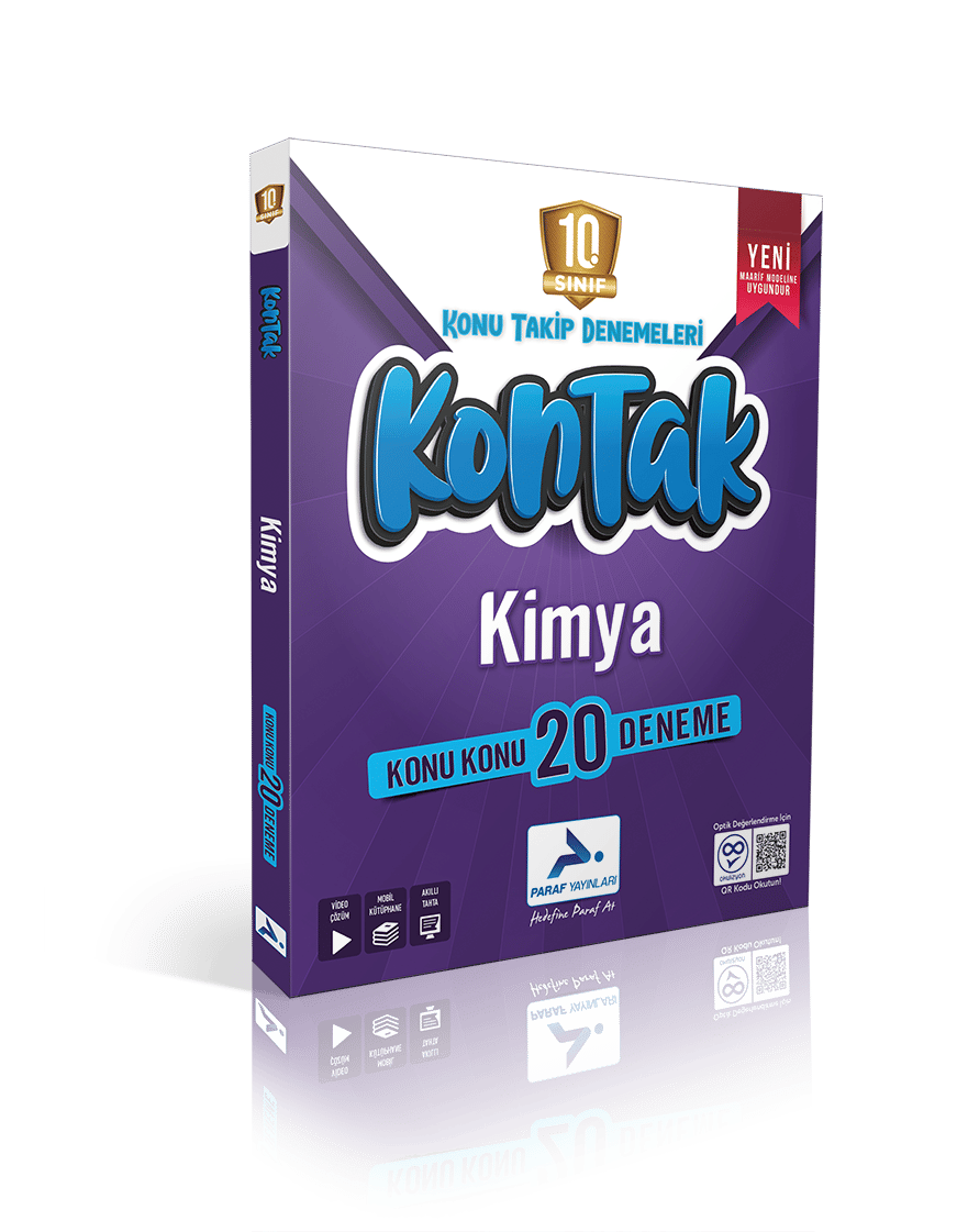 Paraf Yayınları 10. Sınıf Kimya Kontak Konu Takip Denemeleri