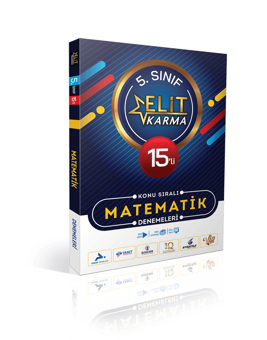 Paraf Yayınları 5. Sınıf Elit Karma 15'li Konu Sıralı Matematik Denemeleri