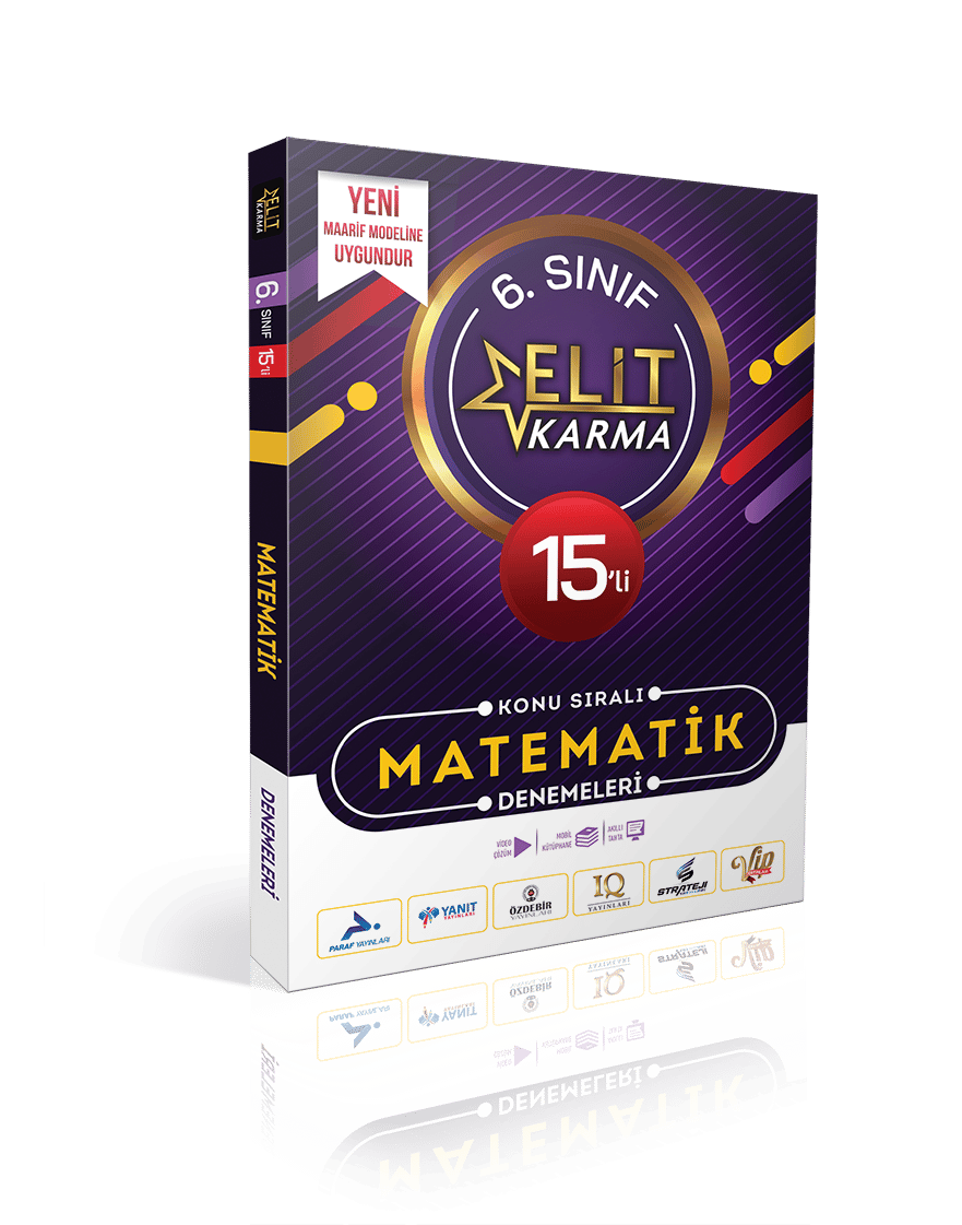 Paraf Yayınları Elit Karma 6. Sınıf Matematik 15'li Konu Sıralı Denemeleri