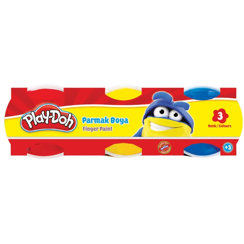 Play-Doh Parmak Boyası 3 Renk 50 ml