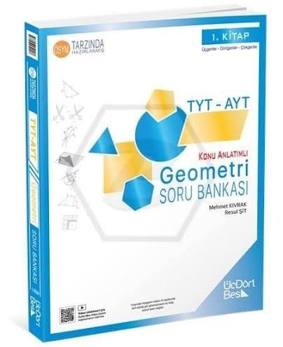 Üç Dört Beş Yayınları TYT-AYT Geometri Soru Bankası (1. Kitap)