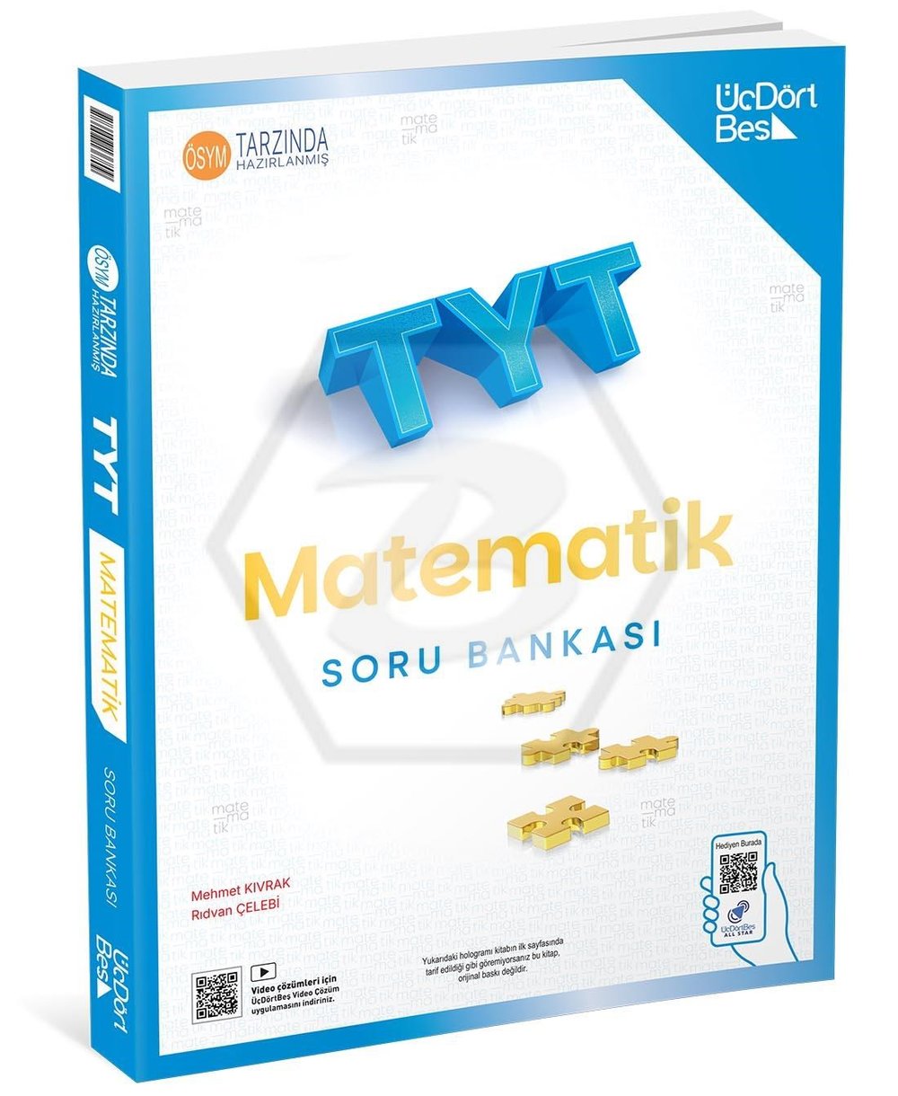 Üç Dört Beş Yayınları TYT Matematik Soru Bankası