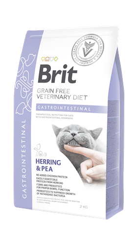 Brit Veterinary Diet Gastroıntestınal Rahatsızlıkları Olan Kediler İçin, Tahılsız, Ringa Balıklı Ve Bezelyeli Kuru Mama 2 kg