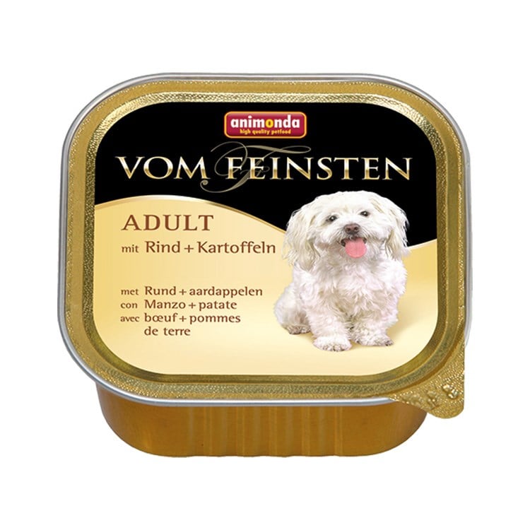 Animonda Vom Feinsten Biftekli ve Patatesli Yetişkin Köpek Konservesi 150g