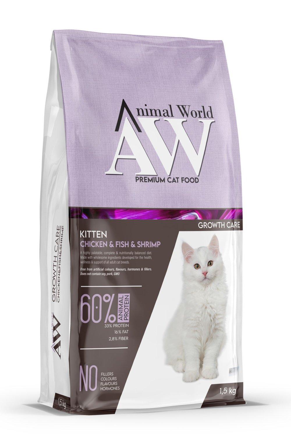 Aw. Kıtten Chıcken&Fısh&Shırmp 1,5 Kg*8