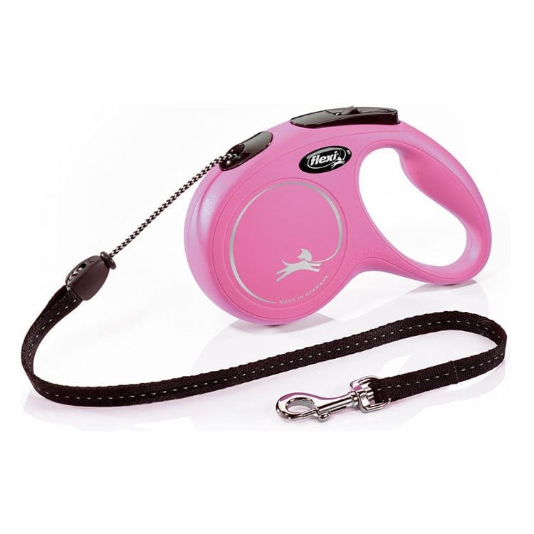 Flexi New Classic M Beden Pembe 5MT İpli Tasma