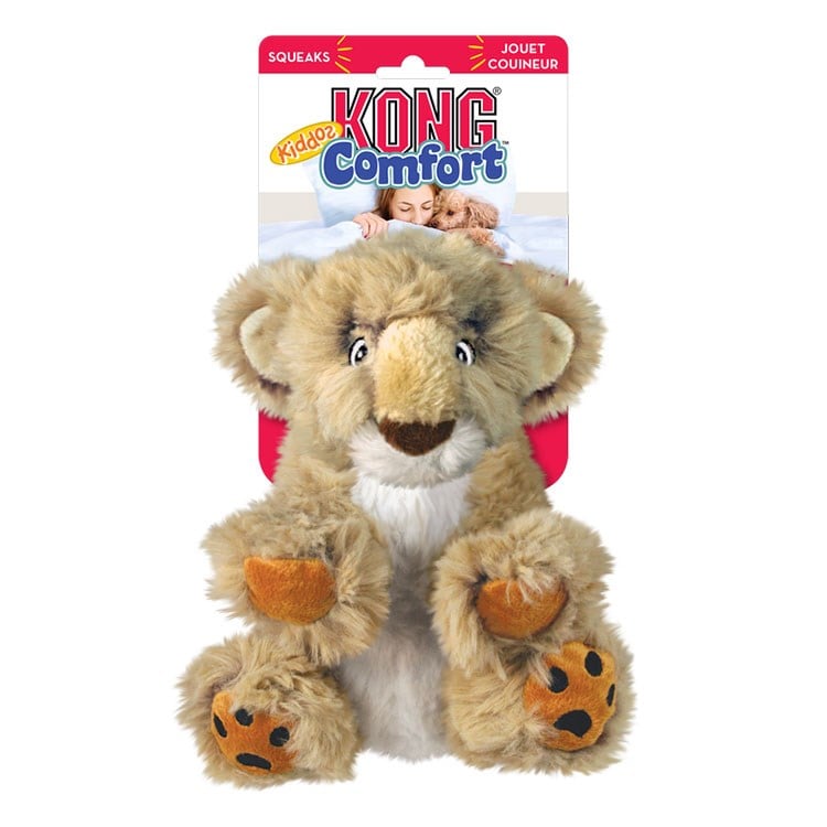KONG Comfort Kiddos Aslan Şeklinde Peluş Köpek Oyuncağı L