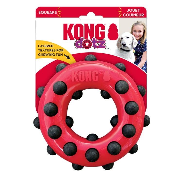 KONG Dotz Circle Halka Şeklinde Köpek Oyuncağı L
