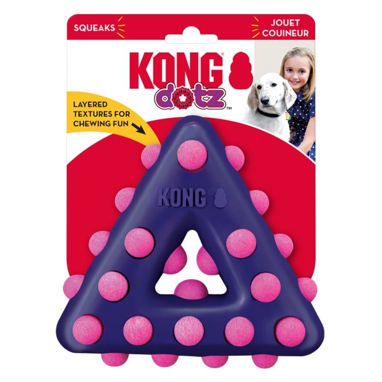 KONG Dotz Triangle Üçgen Şeklinde Köpek Oyuncağı L