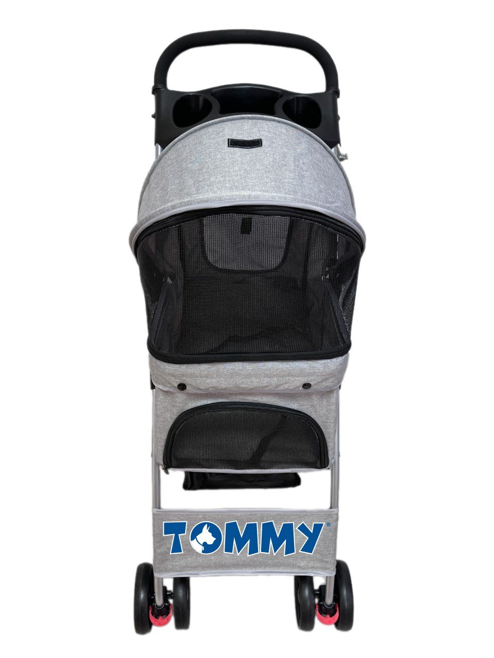Tommy Evcil Hayvan Arabası Gri 80.5*45.5*101 Max 15kg