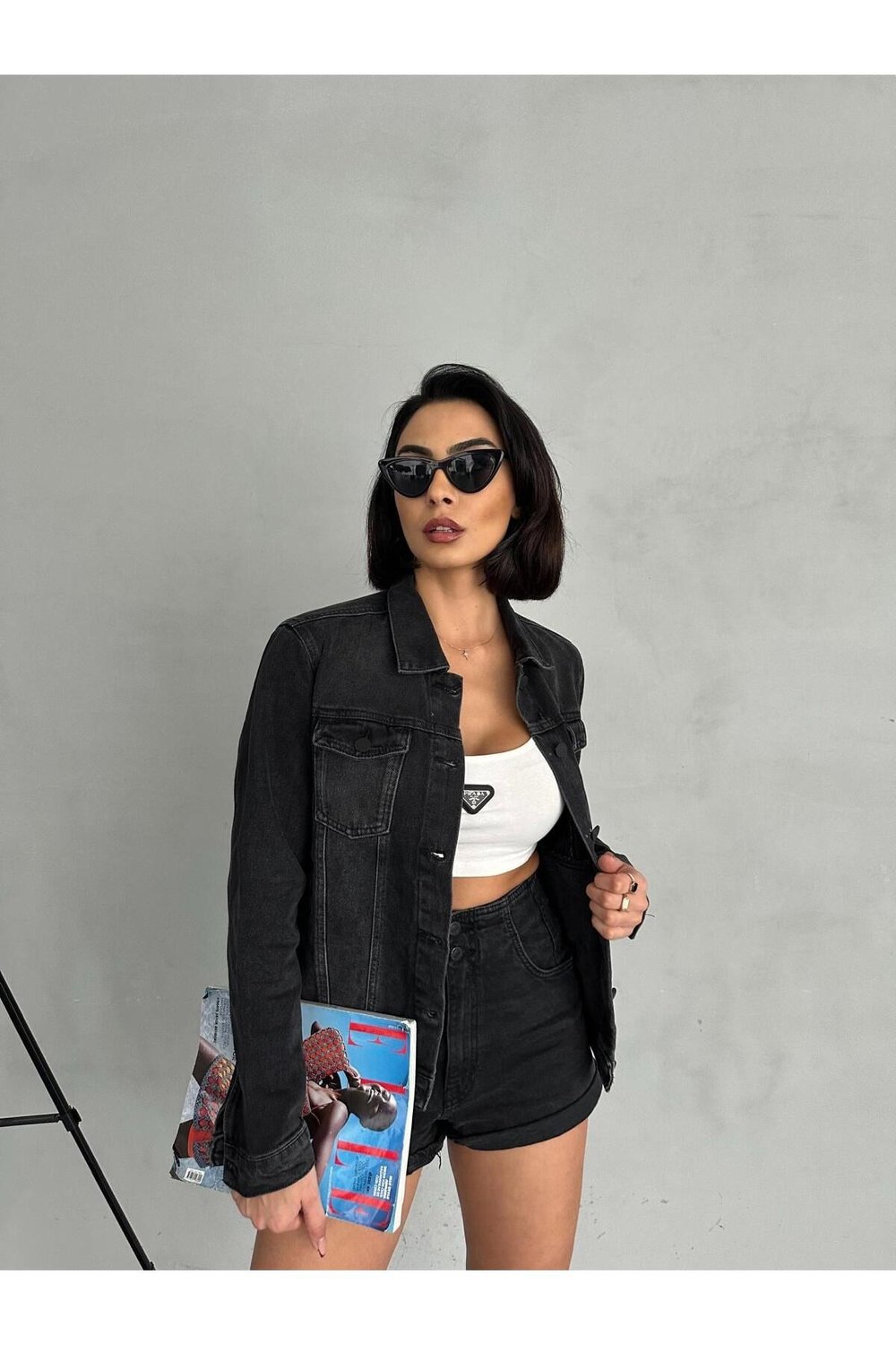 DENIM FÜME KOT CEKET