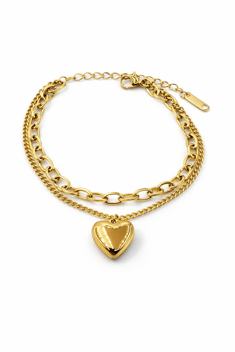 luxury Steel Gold renk kalpli çelik bileklik