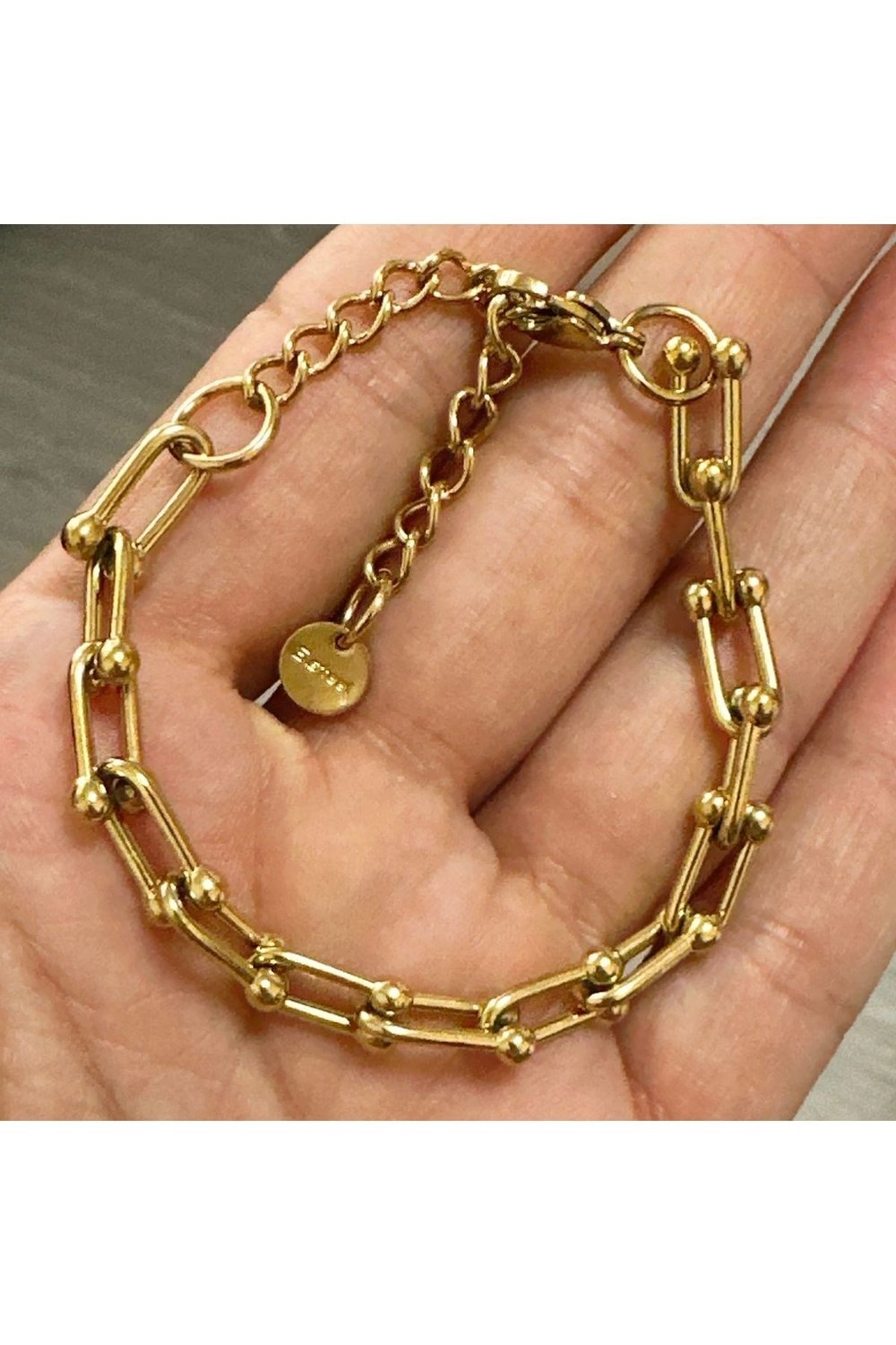 luxury steel Gold renk Tiff  Çelik Bileklik